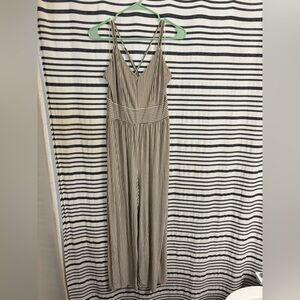 American Eagle Striped Jumpsuit